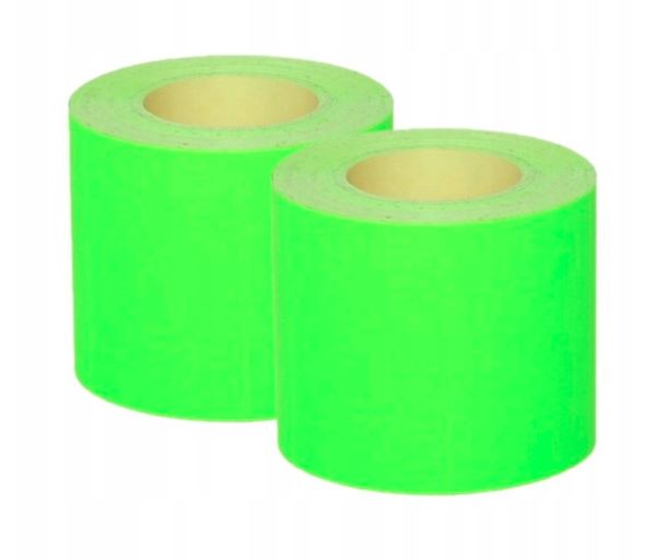 Naklejka cenowa "B" (5) bez nadruku fluor zielona 50x30  Kal-Pack